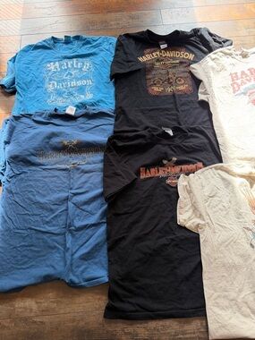 Harley-Davidson Men’s Tees Sz XL, 2XL.  Lot of 6